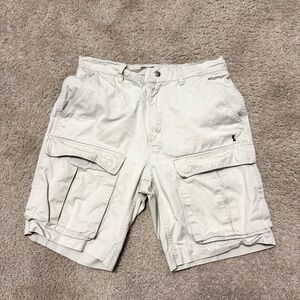 Ksubi Fugitive Cargo Shorts Cream Medium